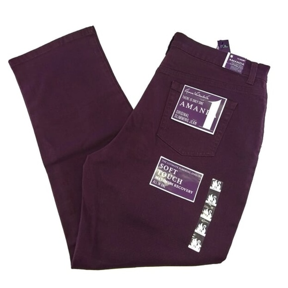 Gloria Vanderbilt Denim - New Gloria Vanderbilt 14 x 28 Short Jeans Purple
